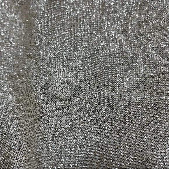 NWT Chicos Ceara Shine Pullover Gold Metallic Cowl Neck Sweater • Size M - Picture 4 of 11